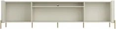 Rack TV 85 Pol 260cm 4 Portas Lisas Blen Luna/Dourado I06 - Mpozenato