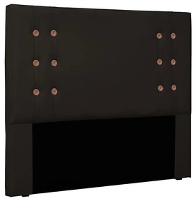 Cabeceira Cama Box Solteiro 90cm Gênova Corano Marrom - Sheep Estofados - Marrom
