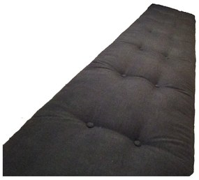 Colchonete Futon Dobravel Enrolavel 130X80X10Cm Orthovida (Preto)