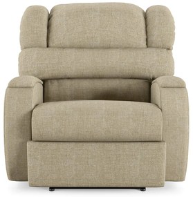 Poltrona do Papai Sala de Cinema Reclinável Kylie Power Touch Massagem USB Linho Bege G23