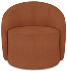 Sofá 4 Lugares 220cm Wendi e Poltrona Steve Boucle Terracota I01  - Mp