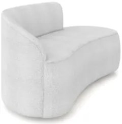 Sofá 2 Lugares Para Sala 140cm Orgânico Wendi Boucle Cinza I01  - Mpoz