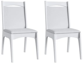 Conjunto Completo Jantar Cozinha Mesa Elástica 6 Cadeiras - Branco