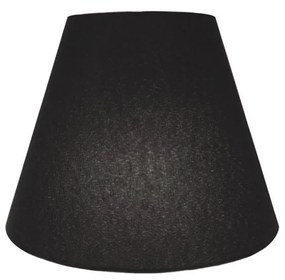 Arandela Retro Cone Md-2001 Cúpula em Tecido 25/26x13cm Preto - Bivolt