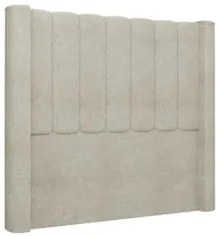 Cabeceira Casal King Cama Box 195cm Claire Z04 Boucle Bege - Mpozenato