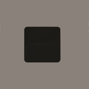 Balizador Fit Sobrepor 2W Led 3000K Ip65 Preto 12X12X1,2Cm | Opus Dn 8... (Preto)
