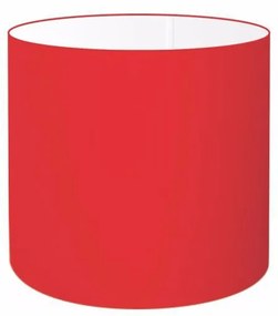 Cúpula Abajur Cilíndrica Cp-7005 Ø18x18cm Vermelho