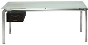 Mesa Delfine Cromada Vidro Transparente - 17358 Sun House