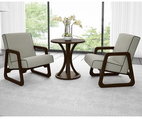 Conjunto Poltrona Agatha com Mesa Bistrô Baixa A Miller Interiores