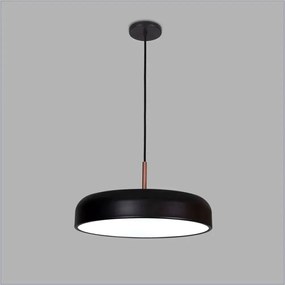 Pendente Titan Ø60X11Cm 8Xe27 Com Difusor Plano / Haste De 15Cm | Usin... (DR-V - Dourado Escovado)