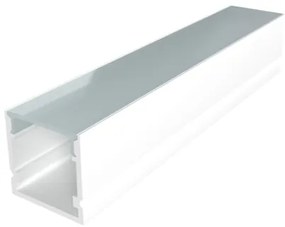 Perfil Sobrepor Para Fita De Led 200Cm Aluminio Branco Way