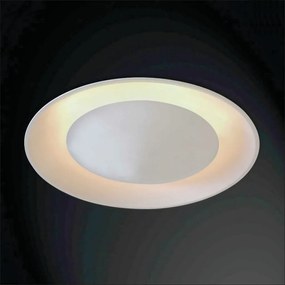 Luminária De Embutir Eclipse Curvo 6Xg9 Ø60X11Cm Metal | Usina 233/6 (BT - Branco Texturizado + BR-F - Branco Fosco)