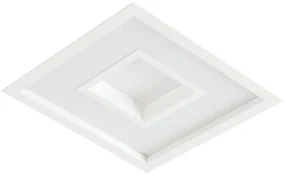 Embutido Meg 38X38Cm Led 24,4W Bivolt | Usina 19035/38 (FN-F - Fendi Fosco, 3000k)