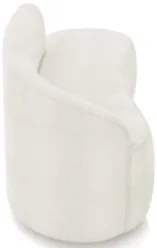 Sofá 2 Lugares Para Sala 140cm Orgânico Wendi Boucle Off White I01  -