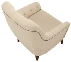 Kit 2 Poltronas Decorativas para Sala com Capitonê Pietà Z32 Linho Cha