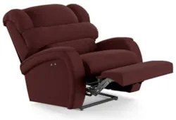 Poltrona do Papai Reclinável Kalie Power Touch FH9 Veludo Vinho - Mpoz