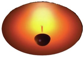 Plafon Rebatedor Ø60X22Cm Disco Curco Alumínio 01Xled 9W 2700K - Old A... (CAFÉ, Igual a Cor Estrutura, 220v)
