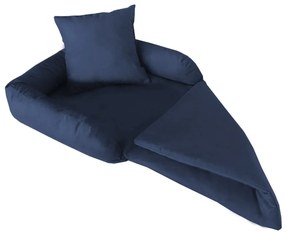 Protetor Para Sofá para Cães ou Gatos Pequeno Porte Fofinho Pet Protect Suede Azul Marinho