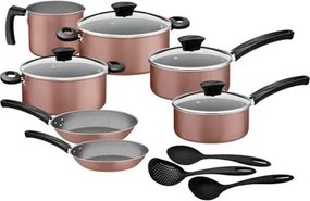 Kit Cozinha Tramontina Michigan 10 Peças em Alumínio Starflon Max Siena Natural
