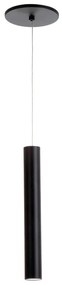 Pendente Tubo Ø3,8X30Cm Metal 1 X Mr11 Gu10 |Old Artisan Pd-5138/b (PRETO)
