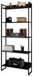 Estante 5 Prateleiras Studio Industrial Z28 Preto - Mpozenato