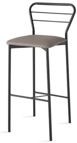 Banqueta Funi Assento Dunas Rato Estrutura Preta 76 cm (ALT) - 55806 Sun House