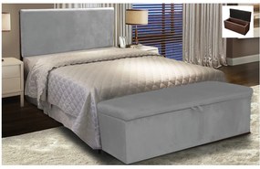 Kit Calçadeira e Painel Clean 160 cm Suede D'Rossi - Grafite