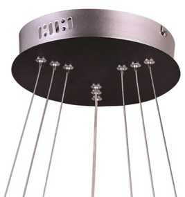 Pendente Montreal Aro Ø60X2Cm / Ø50X2Cm / Ø40X2Cm Led 89W 3000K Bivolt... (Preto)