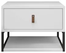 Mesa De Cabeceira Para Quarto 1 Gaveta Sigma C14 Branco - Mpozenato