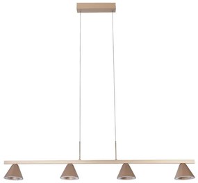 Pendente Led Metal Aluminio 38W 3000K Flora - CHAMPAGNE