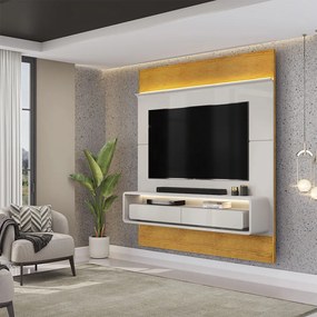 Painel Suspenso Solan TV 70" 2 Gavetas Bali/Cedro G18 - Gran Belo