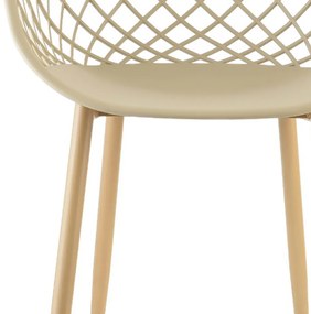 Cadeira em Tressê Clarice Polipropileno Nude R02 - D'Rossi