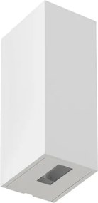 Arandela Led Abs 5w 3000k Ip65 2 Fachos Fechados Flux - BRANCO