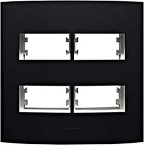 Placa 4X4 4 Modulos Distanciados Preto Inova Pro Class