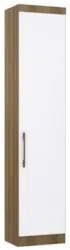 Guarda Roupa Modulado Sapateira 50cm Delphi Avelã/Branco L01 - Mpozena
