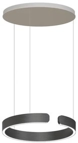 Pendente Led Dimerizavel Aco Titanio 52W 120 Tato