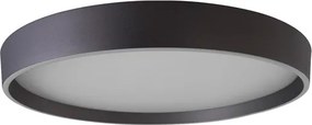 Plafon Led De Sobrepor Alumínio Café 81w 3000k Dome