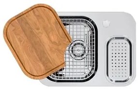 Cuba de Embutir Docol Lift 54,5x40 cm em Aço Inox Alto Brilho com Acessórios