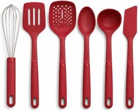 Jogo de Utensílios 6 Peças Tramontina Softta em Silicone Vermelho