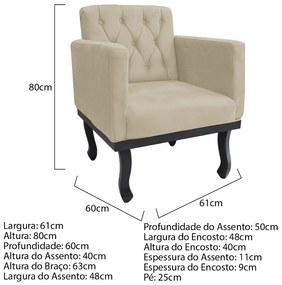 Kit 02 Poltrona Classic Corano - ADJ Decor