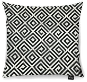 Capa para Almofada Tecido Estampado Quadrado Preto D64 45x45 cm - D'Rossi