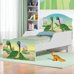 Mini Cama Infantil 153,2x79cm com Proteção Lateral Personagens K02 - D'Rossi - DINOSSAURO