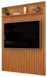 Painel TV 65 Pol 183cm Suspenso Ripado Noah D04 Freijó - Mpozenato