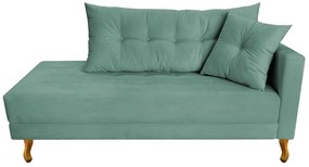 Recamier Azura 160 cm com Almofada Lado Esquerdo Linho - ADJ Decor