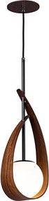 Pendente Mdf E Madeira 57X17cm Oyster - IMBUIA