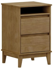 Mesa de Cabeceira 2 Gavetas MDF Cullen Freijó - G74 - Gran Belo