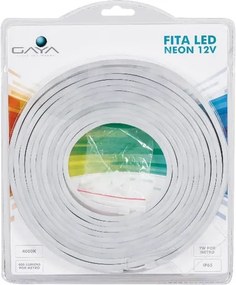 Fita De Led Neon 7w Por Metro 12v Irc80 Ip65 5 Metros - LED BRANCO NEUTRO (4000K)