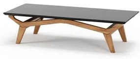 Mesa de Centro Olegário Cor Champagne Com Preto 140cm - 76723 Sun House