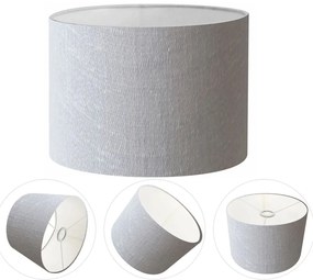Cúpula Abajur Cilíndrica Cp-7017 Ø40x21cm Rustico Cinza