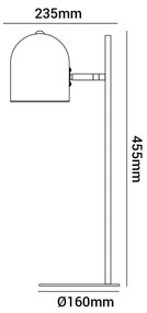 Luminaria Desklight Ø16X45,5X23,5Cm Led 8W 2800K-6500K - Usb - Alumini... (Cinza)